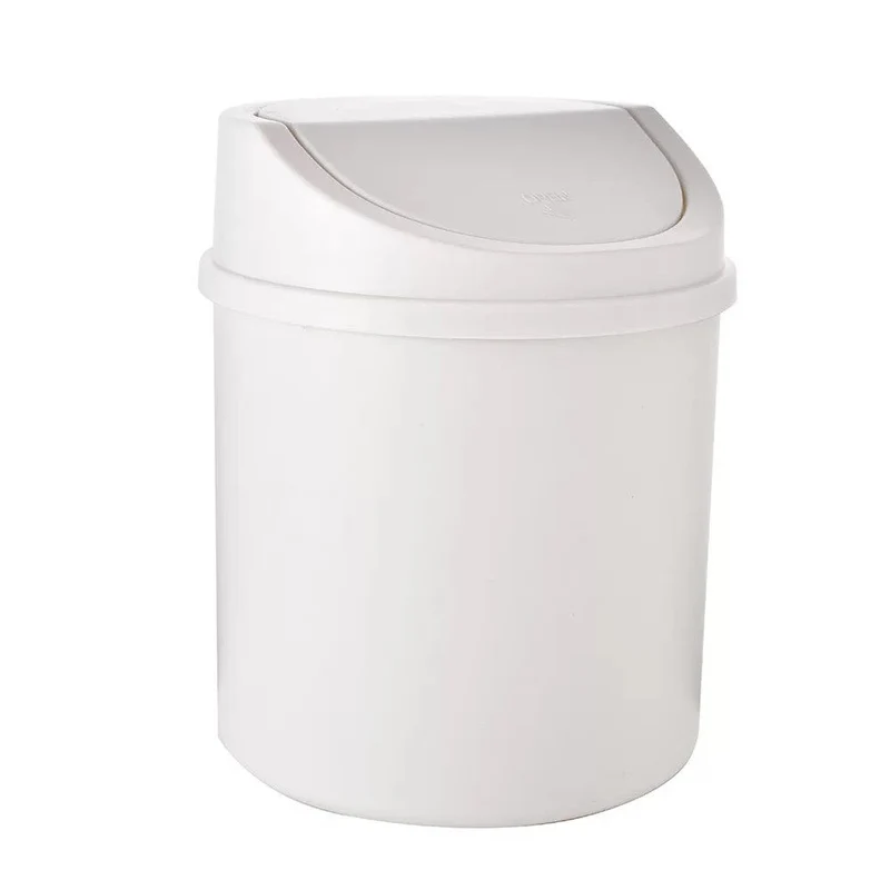 1 stück Mini-Desktop-Mülleimer Kleine Mülleimer-Röhre Mit Abdeckung Schlafzimmer Mülleimer Mülleimer Sauberer Arbeitsbereich Aufbewahrungsbox Home Desk Mülleimer