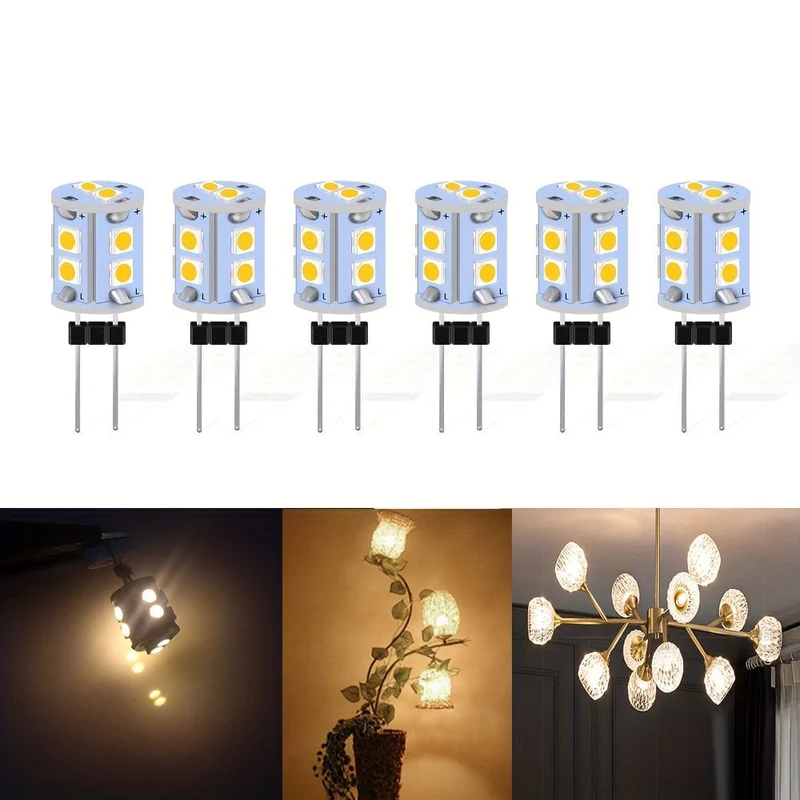 6 Stück X G4 12 V DC 10 Smd Warmweiß Marine Boot Camper 1210/3528 RV Jayco Glühbirne Lampe 3000 K