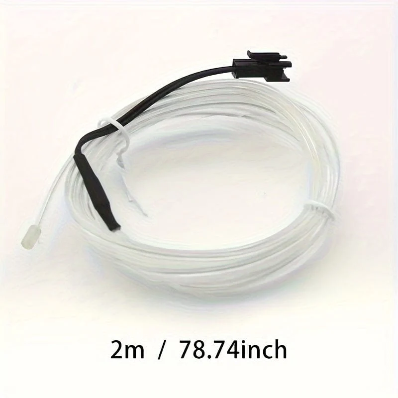 78.74 zoll Auto Innen Led Dekorative Lampe EL Verdrahtung Neon Streifen Für Auto Flexible Umgebungs Licht USB Party Atmosphäre Licht streifen