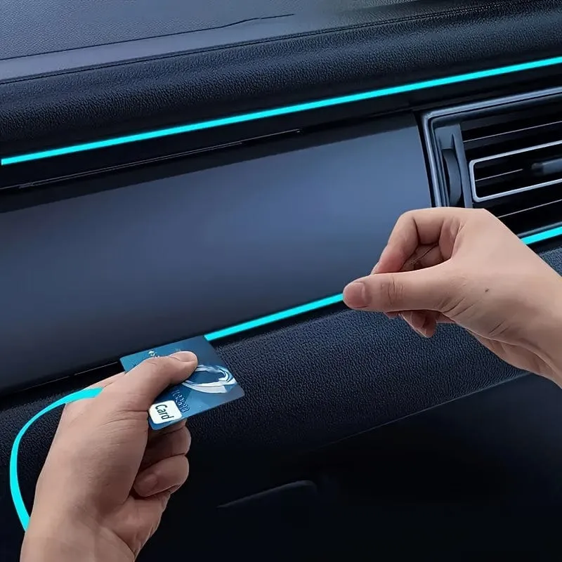 78.74 zoll Auto Innen Led Dekorative Lampe EL Verdrahtung Neon Streifen Für Auto Flexible Umgebungs Licht USB Party Atmosphäre Licht streifen