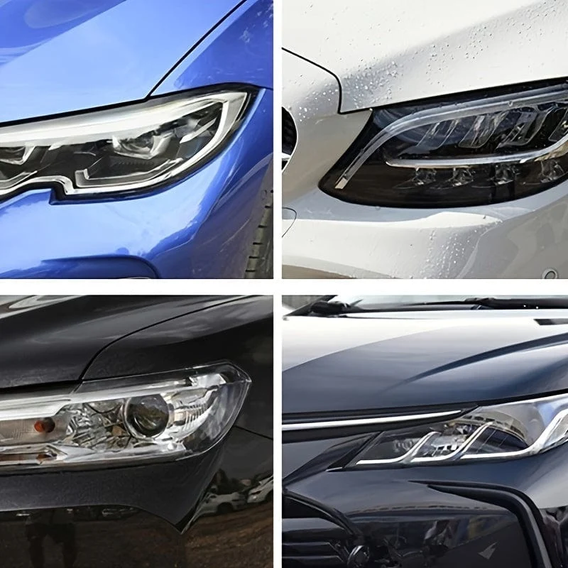 30 cm x 100 cm transparentes Auto-förmiges Scheinwerfer- und Rücklicht-Vinyl-Tönungsaufkleber-Lichtfolien-Set
