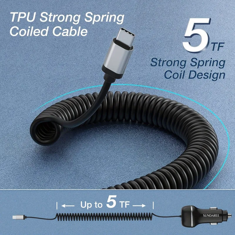 Superschnelles USB-C-Autoladegerät mit 51 W