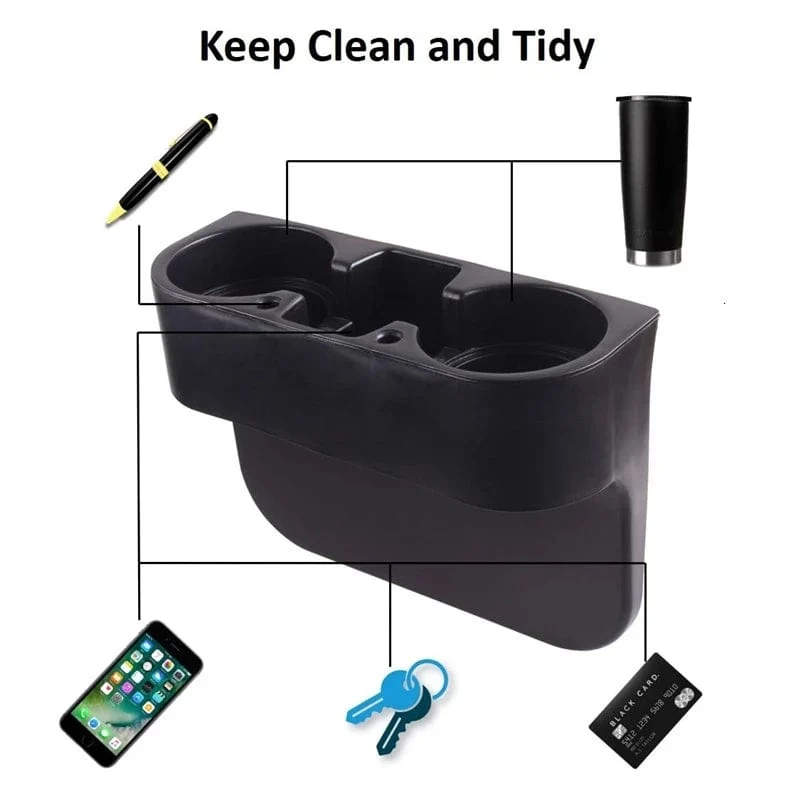 Auto Tasse Halter Auto Sitz Lücke Wasser Tasse Trinken Flasche Können Telefon Schlüssel Organizer Lagerung Halter Stehen Auto Styling Zubehör