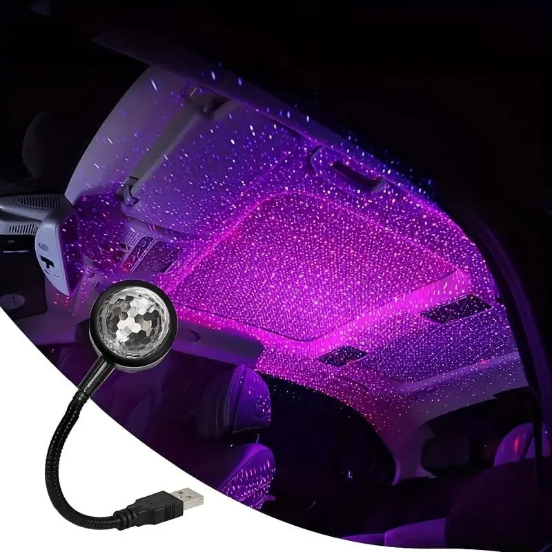 Auto Atmosphäre Lampe USB Dach Lampe Nachtlicht LED Farbe Lampe Sound Control Musik Auto Dekoration