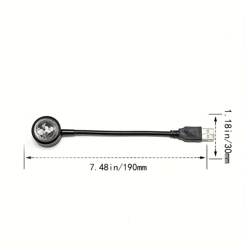 Auto Atmosphäre Lampe USB Dach Lampe Nachtlicht LED Farbe Lampe Sound Control Musik Auto Dekoration