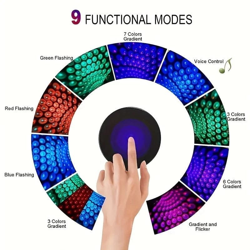 Auto Atmosphäre Lampe USB Dach Lampe Nachtlicht LED Farbe Lampe Sound Control Musik Auto Dekoration