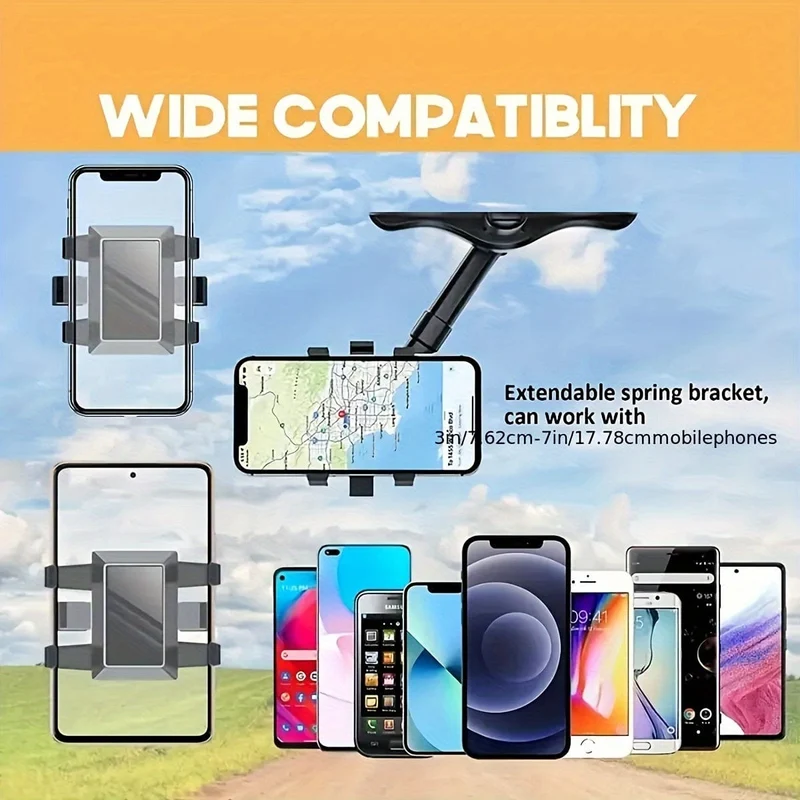 Universal Clip Drehbare Und Einziehbare Auto Telefon Halter Fahren Recorder Halterung DVR/GPS Handy Unterstützung