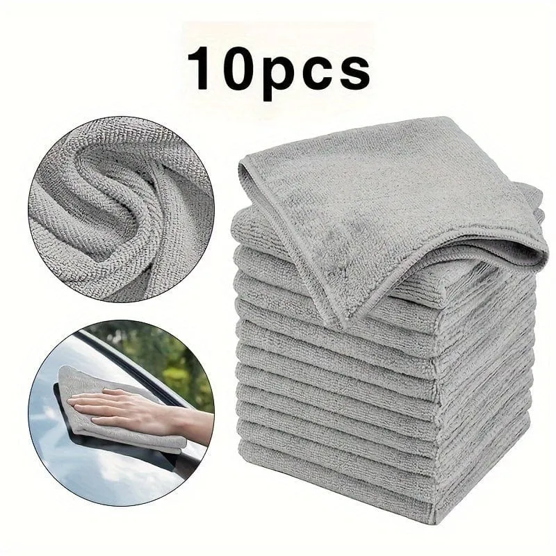 5/10 Stück Mikrofaser-Autohandtücher Reinigungstuch fürs Auto