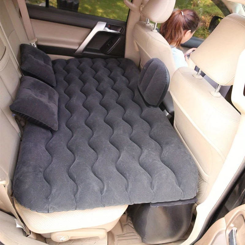 Werten Sie Ihr Auto mit einem multifunktionalen aufblasbaren Bett- und Sofakissen auf – perfekt für Camping und Reisen.