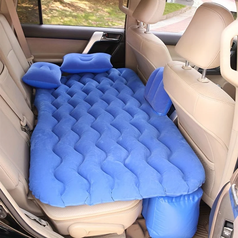Werten Sie Ihr Auto mit einem multifunktionalen aufblasbaren Bett- und Sofakissen auf – perfekt für Camping und Reisen.