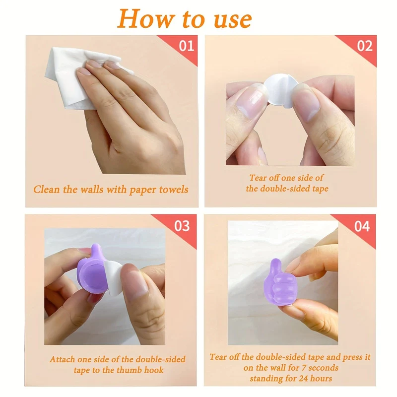 10 Stück handgeformte Gummihaken – die perfekte Gadget-Dekoration für die Organisation von Kabeln und Netzkabeln. (Zufällige Farbe)