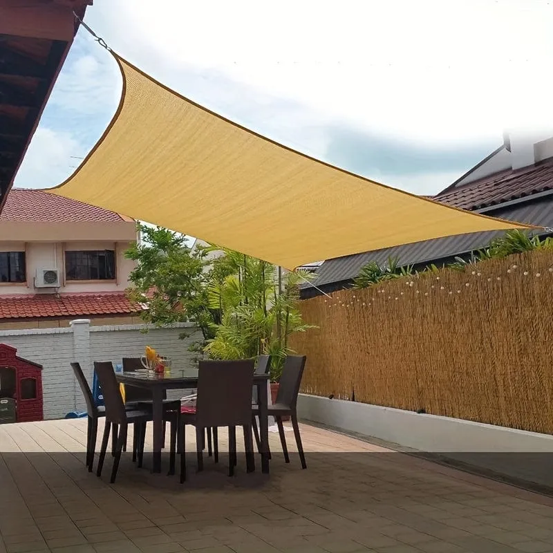 1 Stück rechteckiges Sonnensegel, atmungsaktives Sonnensegel, rechteckiges Sonnenschutznetz für Balkon, Garage, Innenhof, Hinterhof, Pool, Rasen, Outdoor-Aktivitäten, 2 x 4 m/3 x 4 m