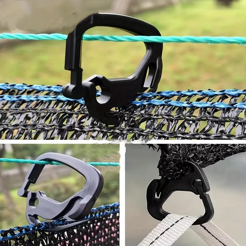 30 Stück Schattennetz-Clips, Halter-Befestigungsclip, Erweitern von Gewächshäusern, Tuch-Clip-Haken, Landwirtschafts-Sonnenschutz-Außenhof-Verschluss