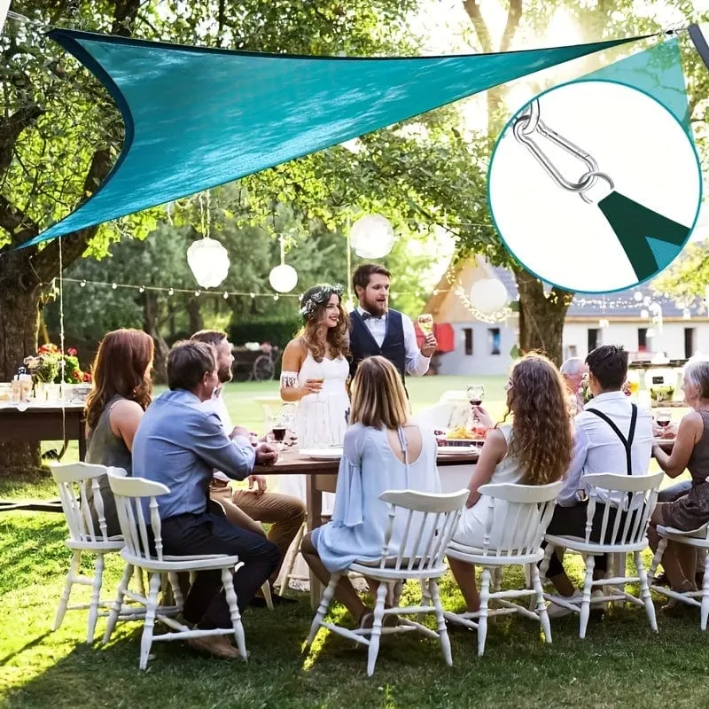 40-teiliges Sonnenschutz-Segel-Hardware-Set aus Edelstahl 304 für die Installation von rechteckigen, quadratischen und dreieckigen Sonnensegeln auf Terrasse, Rasen und Garten, robustes, rostfreies Segel-Schatten-Hardware-Set, 12.7 cm