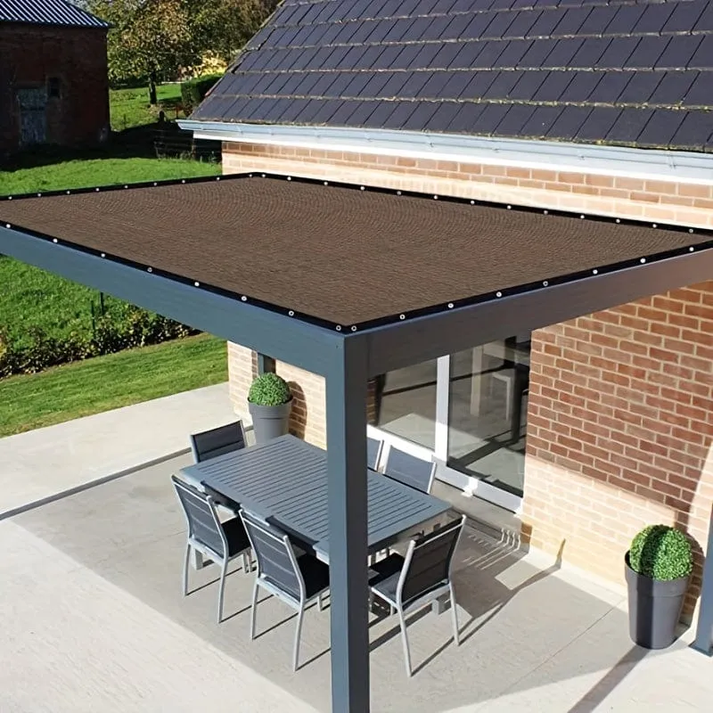1 Stück Sonnenschutz für den Außenbereich mit Ösen, Garten-Schattennetz für Balkon, Wand, Hof, Garten, Freiluft-Garage, Schwimmbad, Tier-Hühnerhaus, Sonnenschutz, atmungsaktives Netz, 2 m x 2 m/2 m x 3 m