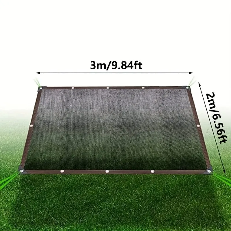 1 Stück Sonnenschutz für den Außenbereich mit Ösen, Garten-Schattennetz für Balkon, Wand, Hof, Garten, Freiluft-Garage, Schwimmbad, Tier-Hühnerhaus, Sonnenschutz, atmungsaktives Netz, 2 m x 2 m/2 m x 3 m
