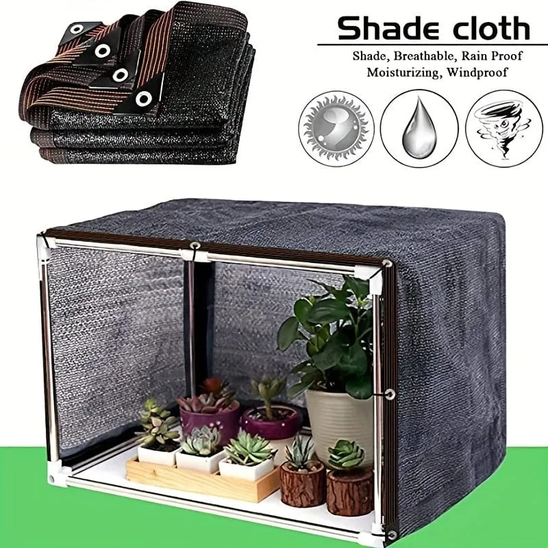1 Stück Sonnenschutz für den Außenbereich mit Ösen, Garten-Schattennetz für Balkon, Wand, Hof, Garten, Freiluft-Garage, Schwimmbad, Tier-Hühnerhaus, Sonnenschutz, atmungsaktives Netz, 2 m x 2 m/2 m x 3 m