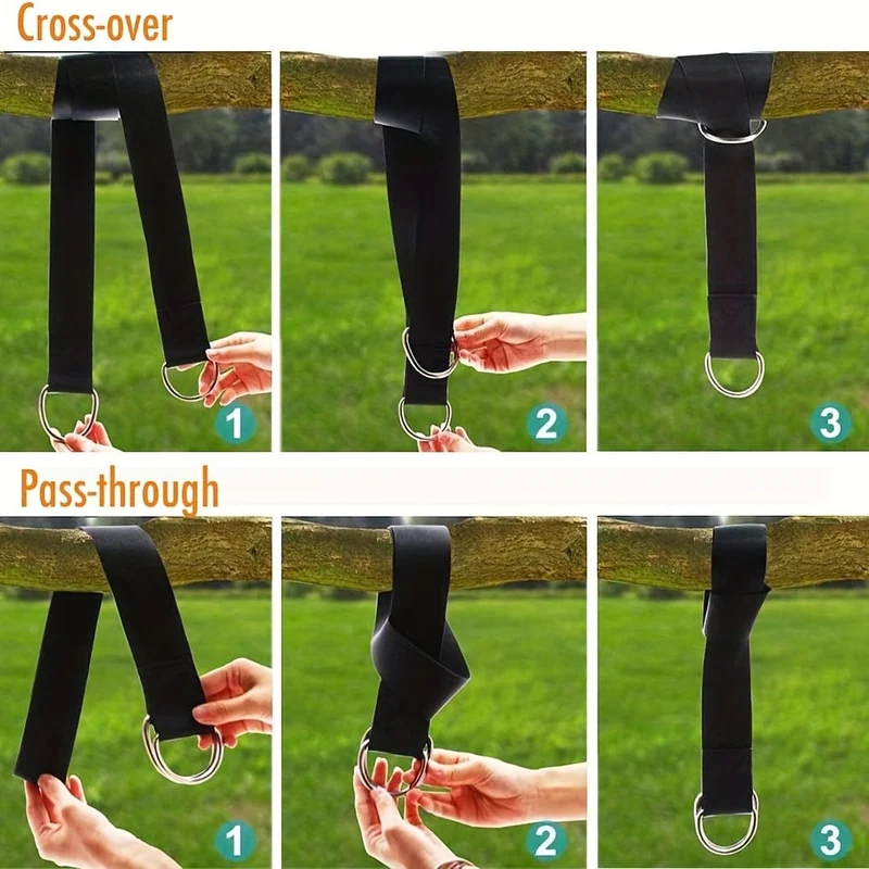 1pc Baum Schaukel Sling Set Heavy Duty Camping Hängematte Sling mit Sicherheit Riegel und Tragetasche Geeignet für alle Schaukel Arten Outdoor Sling