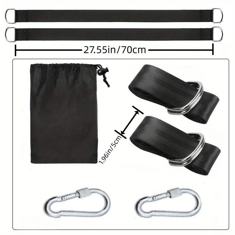 1pc Baum Schaukel Sling Set Heavy Duty Camping Hängematte Sling mit Sicherheit Riegel und Tragetasche Geeignet für alle Schaukel Arten Outdoor Sling