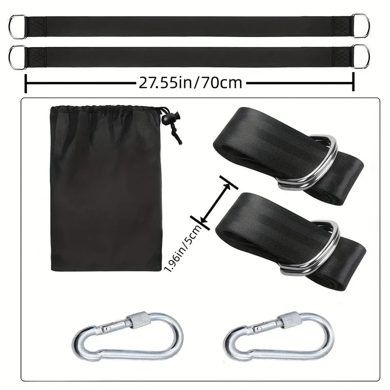 1pc Baum Schaukel Sling Set Heavy Duty Camping Hängematte Sling mit Sicherheit Riegel und Tragetasche Geeignet für alle Schaukel Arten Outdoor Sling