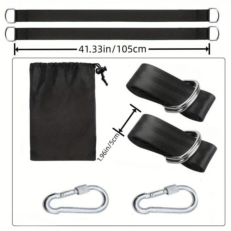 1pc Baum Schaukel Sling Set Heavy Duty Camping Hängematte Sling mit Sicherheit Riegel und Tragetasche Geeignet für alle Schaukel Arten Outdoor Sling