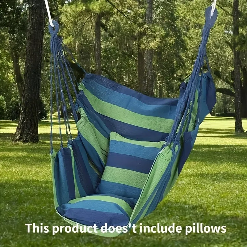 1 Stück Outdoor-Hängesessel, Segeltuch-Freizeitschaukel-Hängesessel, ohne Kissen und Kissen, Indoor-Outdoor-Hängematte, Garten-Freizeitmöbel-Hängematten, versiegelter OPP-Beutel