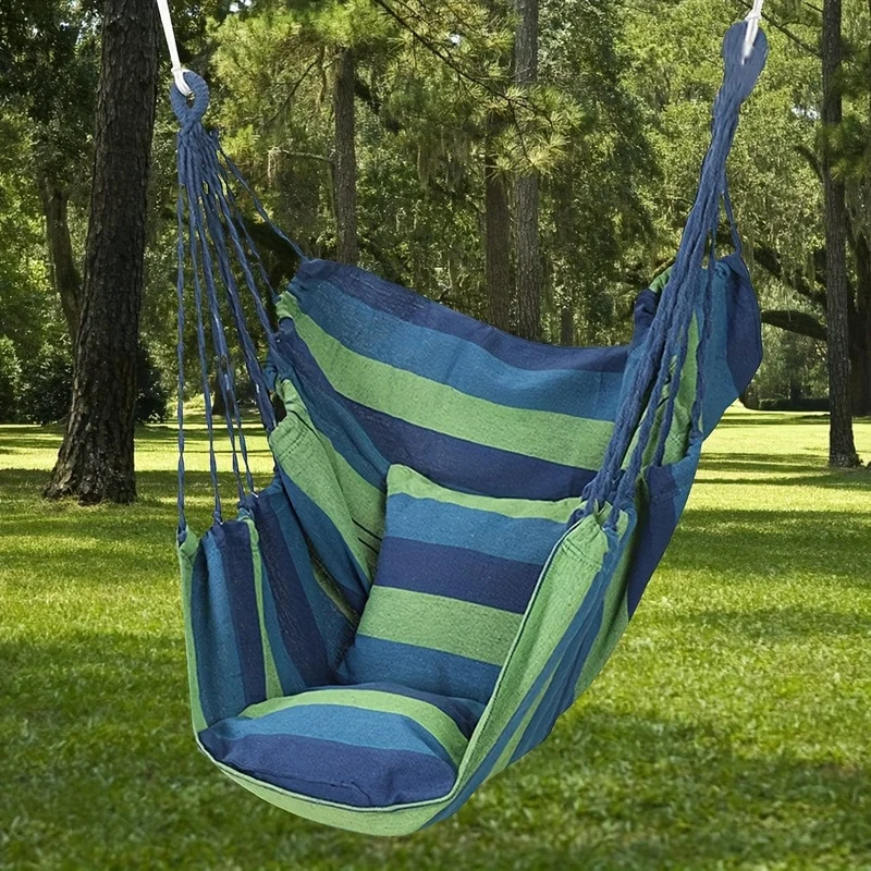 1 Stück Outdoor-Hängesessel, Segeltuch-Freizeitschaukel-Hängesessel, ohne Kissen und Kissen, Indoor-Outdoor-Hängematte, Garten-Freizeitmöbel-Hängematten, versiegelter OPP-Beutel