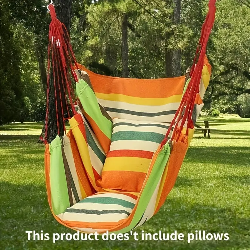 1 Stück Outdoor-Hängesessel, Segeltuch-Freizeitschaukel-Hängesessel, ohne Kissen und Kissen, Indoor-Outdoor-Hängematte, Garten-Freizeitmöbel-Hängematten, versiegelter OPP-Beutel