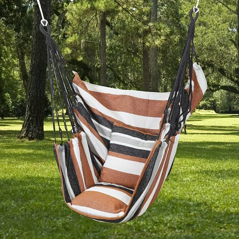 1 Stück Outdoor-Hängesessel, Segeltuch-Freizeitschaukel-Hängesessel, ohne Kissen und Kissen, Indoor-Outdoor-Hängematte, Garten-Freizeitmöbel-Hängematten, versiegelter OPP-Beutel