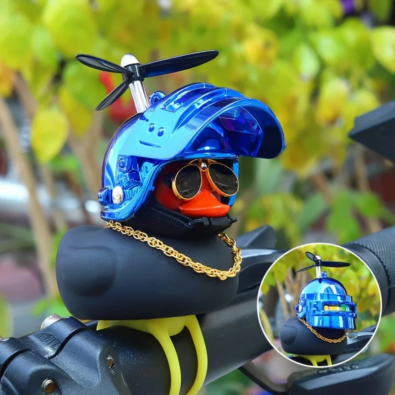 1 Stück kleine gelbe Ente mit Helm-Design, Auto-Ornament, Auto-Armaturenbrett-Dekoration, Auto-Innendekoration