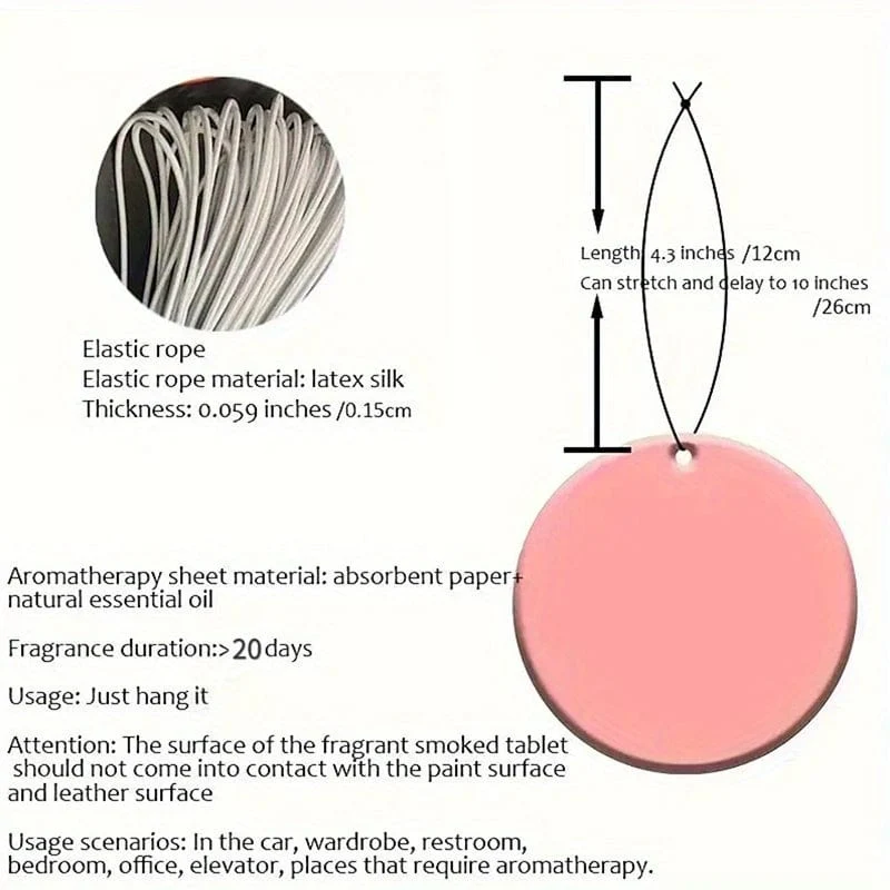 1 Stück Fun Design Auto-Aromatherapie-Tablet, Auto-Duft-Tablet, Auto-Rückspiegel-Dekorationsanhänger, Kleiderschrank-Aromatherapie-Tablet