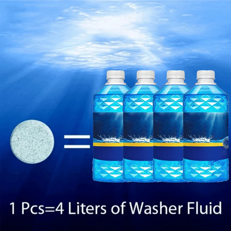 20/60 stücke Auto Windschutzscheibenreiniger Auto Brausetabletten Glas Wasser Feststoffreiniger Universal-Automobilzubehör Sprühreiniger