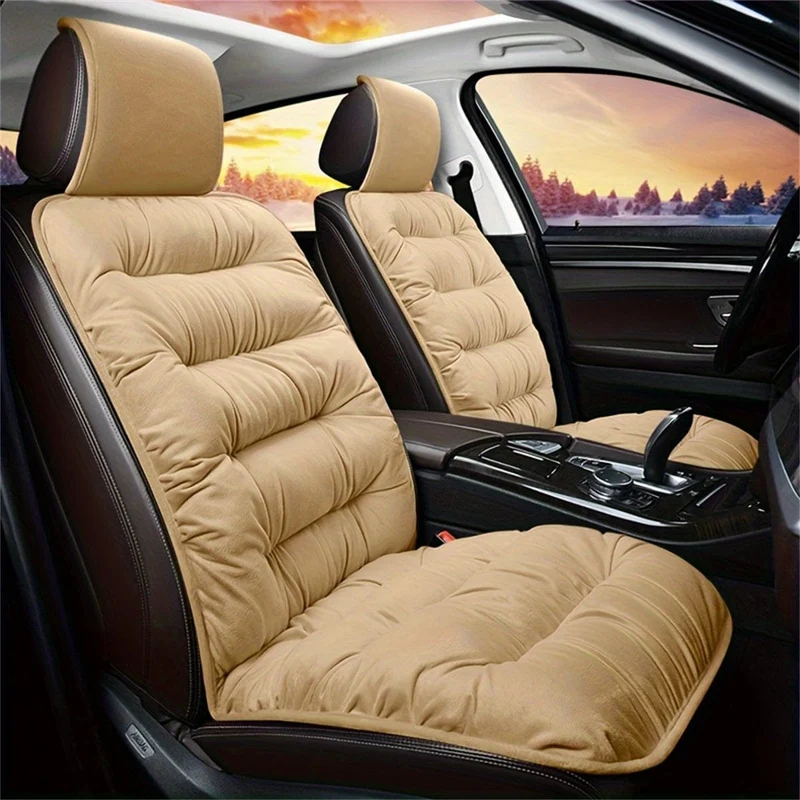 1pc Auto Sitzkissen Winter Plüsch Winter Unten Warme Dick Einzigen Sitz Weiche Rückenlehne Universal Explosion-proof Sitz kissen Abdeckung