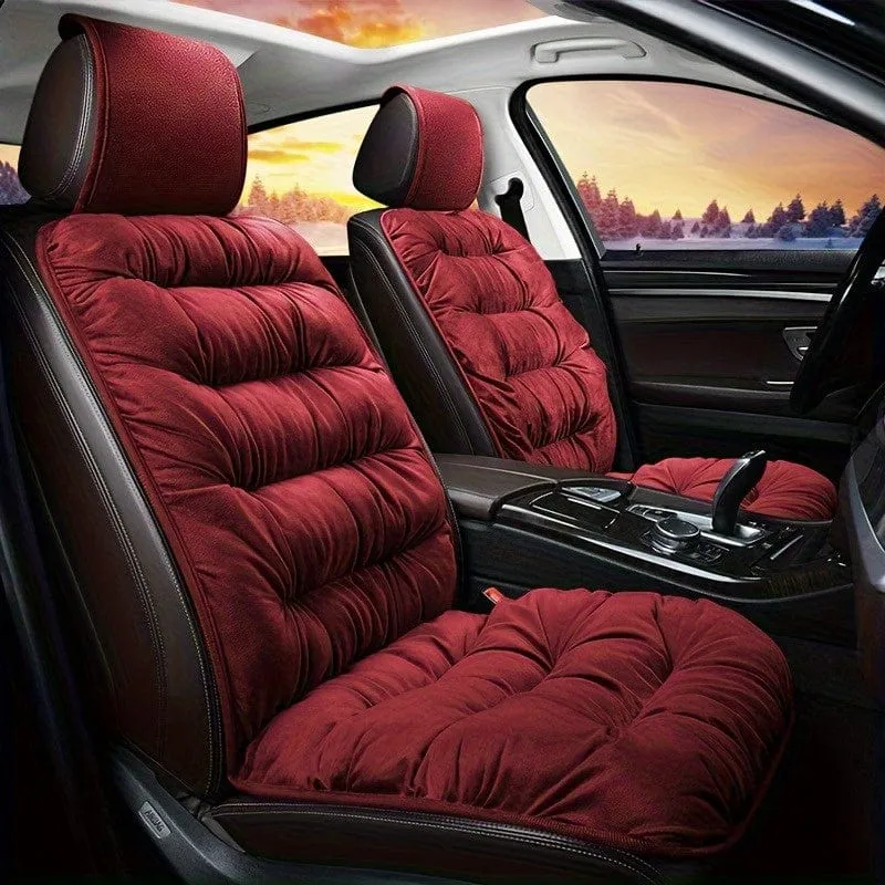 1pc Auto Sitzkissen Winter Plüsch Winter Unten Warme Dick Einzigen Sitz Weiche Rückenlehne Universal Explosion-proof Sitz kissen Abdeckung