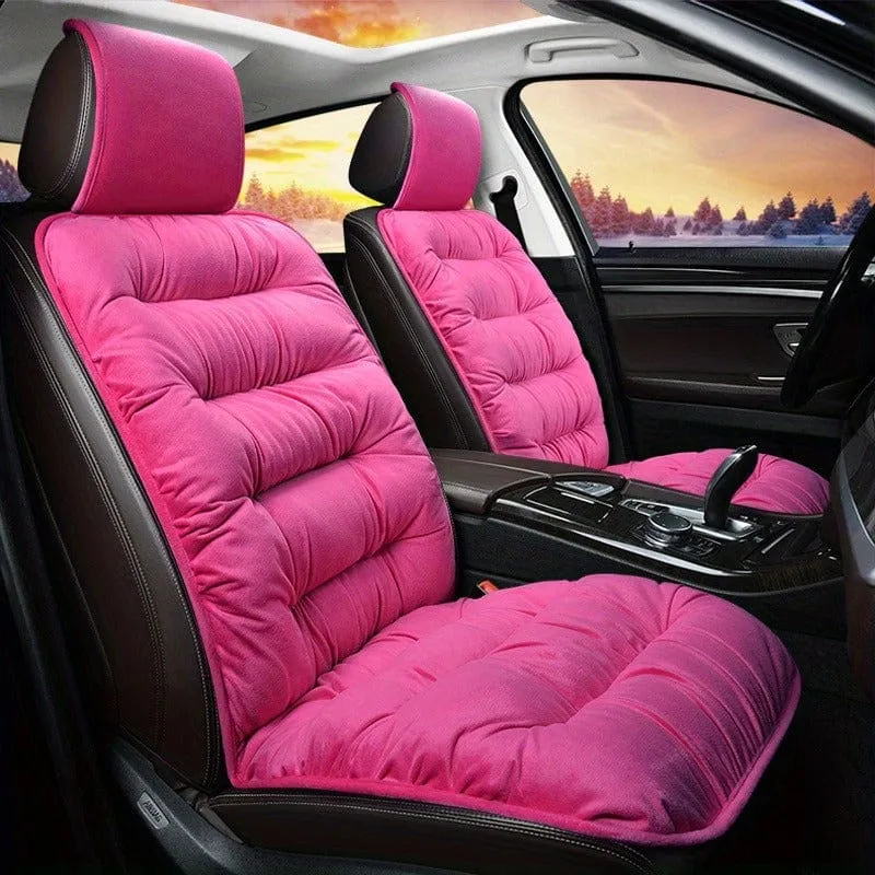 1pc Auto Sitzkissen Winter Plüsch Winter Unten Warme Dick Einzigen Sitz Weiche Rückenlehne Universal Explosion-proof Sitz kissen Abdeckung