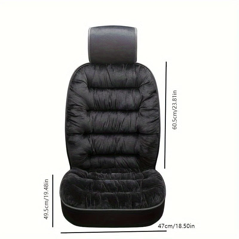 1pc Auto Sitzkissen Winter Plüsch Winter Unten Warme Dick Einzigen Sitz Weiche Rückenlehne Universal Explosion-proof Sitz kissen Abdeckung