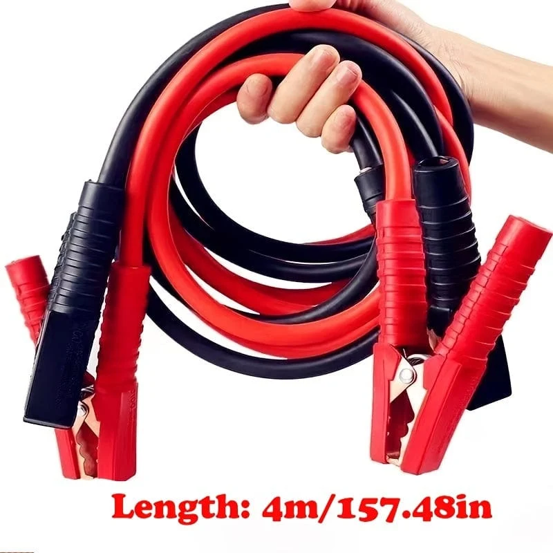 Autobatterie-Überbrückungskabel, Starthilfekabel, Autobatterie-Starthilfekabel für Autos, LKWs, SUVs – 4 m