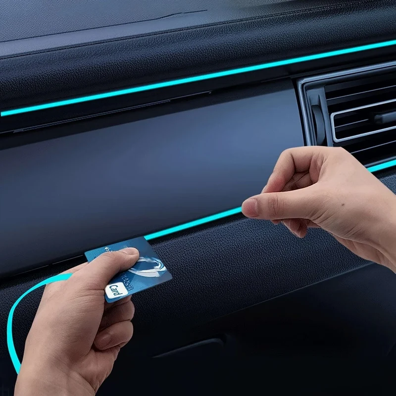 1 stück 300 cm Neue Auto Umgebungslicht Kaltlichtkabel Universelle Hohe Helligkeit LED Dekoration USB Kontaktloses EL Kaltlichtkabel Zum Emittieren von Licht