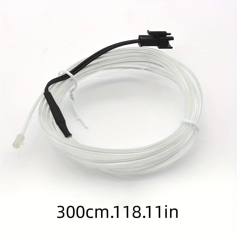 1 stück 300 cm Neue Auto Umgebungslicht Kaltlichtkabel Universelle Hohe Helligkeit LED Dekoration USB Kontaktloses EL Kaltlichtkabel Zum Emittieren von Licht