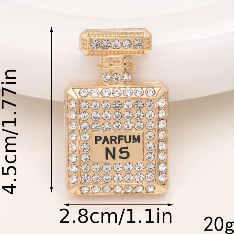 1 Stück Bling Strass Parfümflasche Design Auto Air Outlet Aromatherapie Diffusor Clip, Auto Air Vent Dekoration Clip, Auto Dekoration Zubehör
