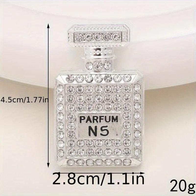 1 Stück Bling Strass Parfümflasche Design Auto Air Outlet Aromatherapie Diffusor Clip, Auto Air Vent Dekoration Clip, Auto Dekoration Zubehör