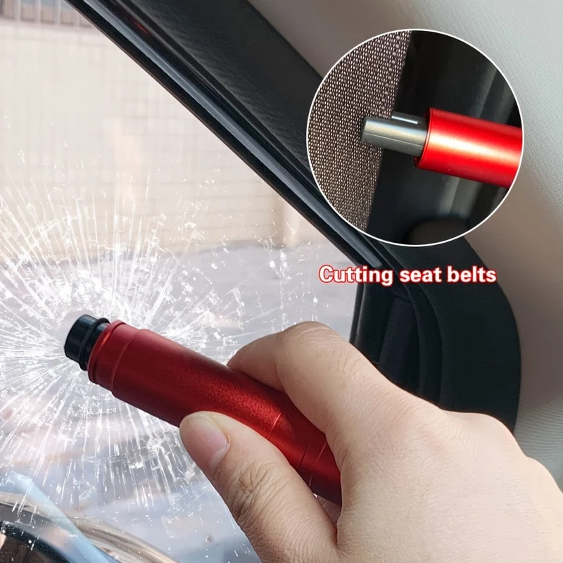 1 Stück Auto-Sicherheits-Fluchthammer, Notfall-Unterwasser-Fensterbrecher, Auto-Doppelzweck-Schnitt-Sicherheitsgurt-Fluchthammer, Auto-Fenster-Break-Schnell-Fluchtwerkzeug