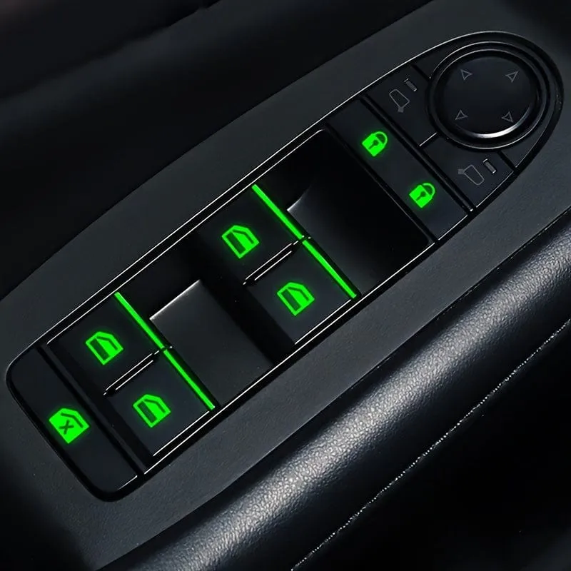 Leuchtender Autoaufkleber, selbstklebende Nachtsichtaufkleber fürs Auto, fluoreszierende Aufkleber für den Fenster-/Türschalter des Autos