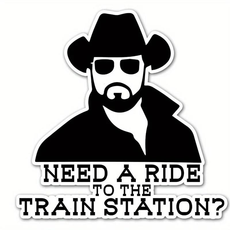 Need A Ride To The Train Station Vinyl-Aufkleber für Auto, Auto, LKW, Wand, Laptop | Aufkleber 12.7 cm