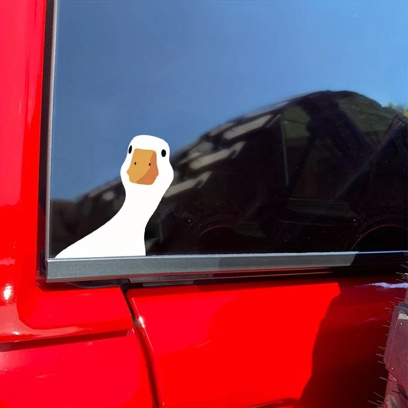 1 Stück Autoaufkleber Ente niedlich Auto LKW Outdoor Fensteraufkleber