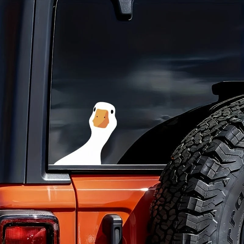 1 Stück Autoaufkleber Ente niedlich Auto LKW Outdoor Fensteraufkleber