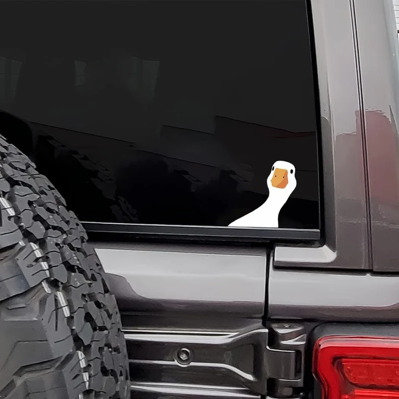 1 Stück Autoaufkleber Ente niedlich Auto LKW Outdoor Fensteraufkleber