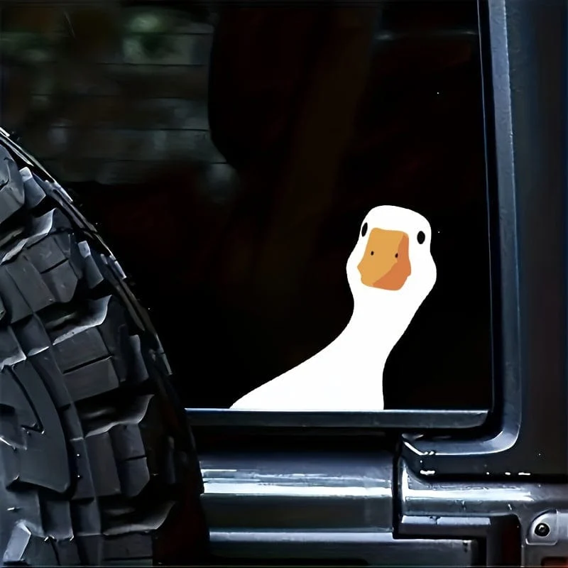 1 Stück Autoaufkleber Ente niedlich Auto LKW Outdoor Fensteraufkleber