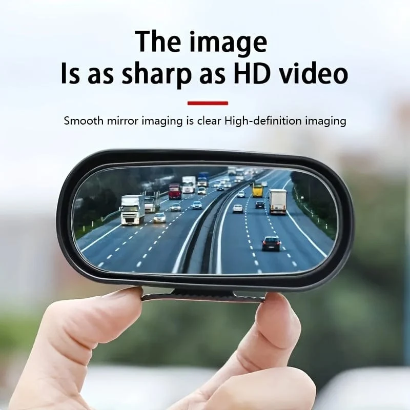 1 Stück ovaler Auto-Rückspiegel, Toter-Winkel-Spiegel, 360-Grad-Einstellung, kleiner HD-Spiegel, umgekehrter Rückspiegel, Hilfsspiegel