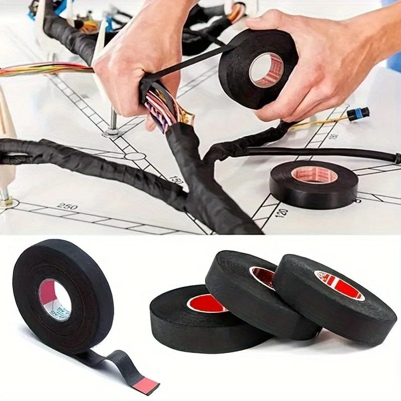 1pc Automotive Kabelbaum 51618 Samt Tuch Band Schallschutz Band Hohe Temperatur Beständig Stoff Basis Kabelbaum Band